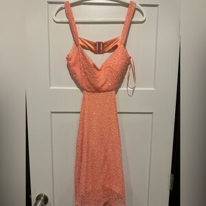 Windsor Coral sparkly dress